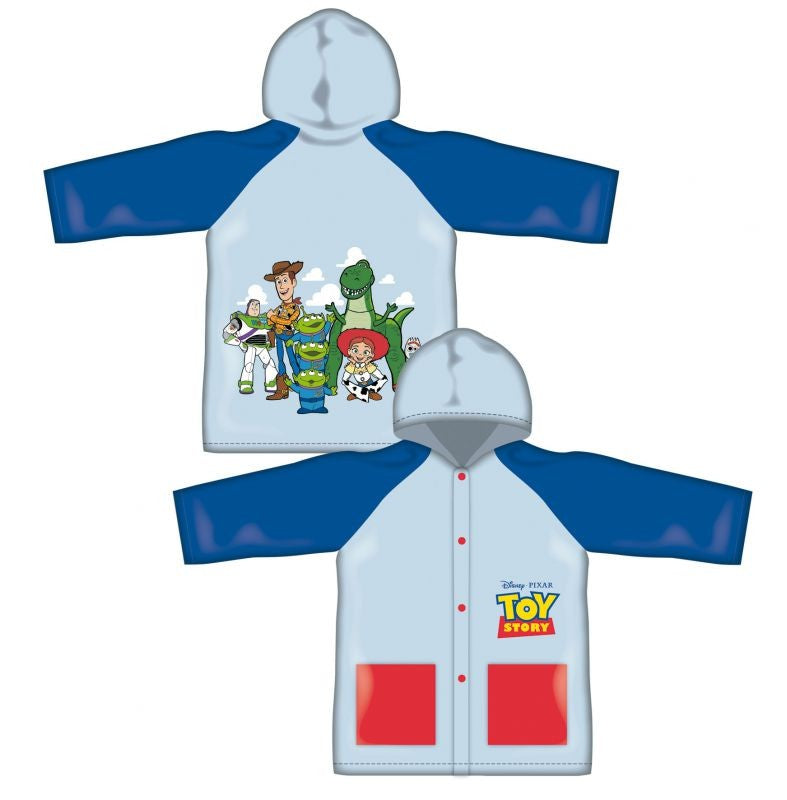 Poncho chubasquero impermeable de Toy Story con capucha talla 2