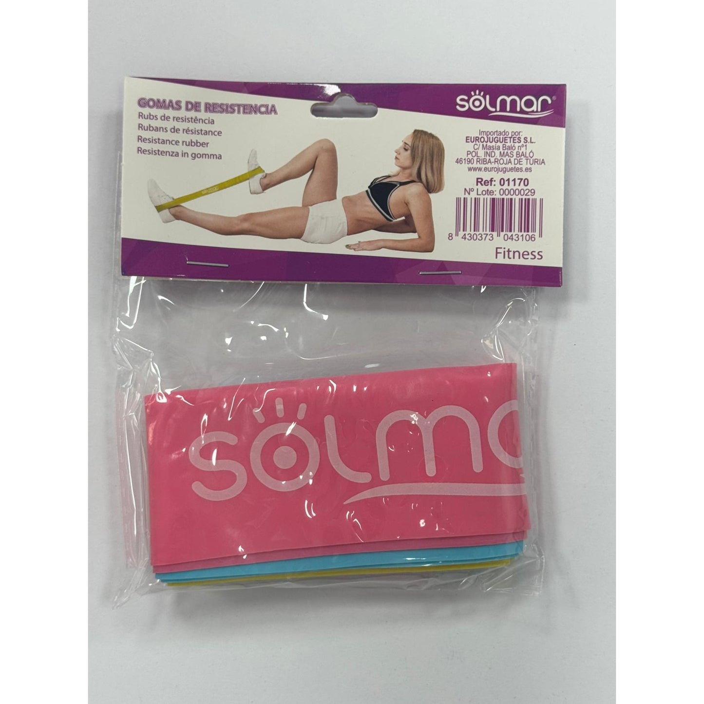 3 Gomas de resistencia fitness - Alfombra baño