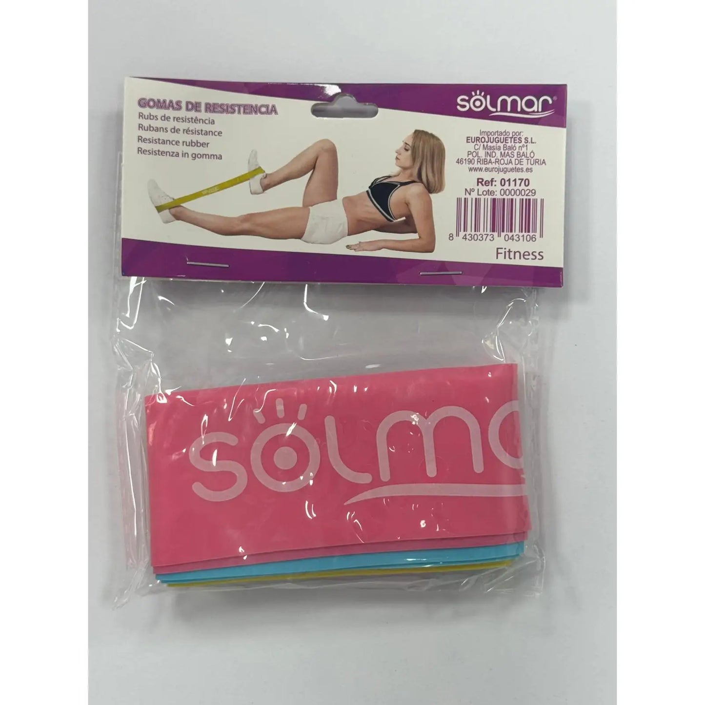 3 Gomas de resistencia fitness - Alfombra baño