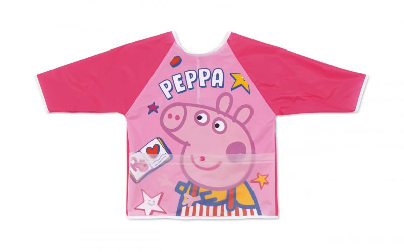 Delantal con mangas y bolsillo Peppa Pig  talla 2-4 años