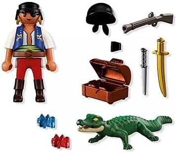 Figura pìrata con caimán Playmobil Special Plus 72154