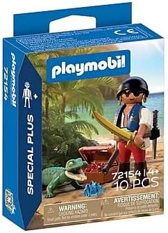 Figura pìrata con caimán Playmobil Special Plus 72154