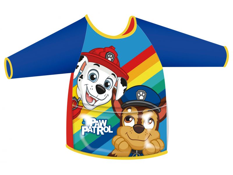 Delantal con mangas y bolsillo Patrulla canina talla 2-4 años