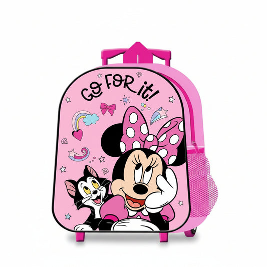 Mochila infantil Minnie Mouse Disney con trolley 26x31x10cm