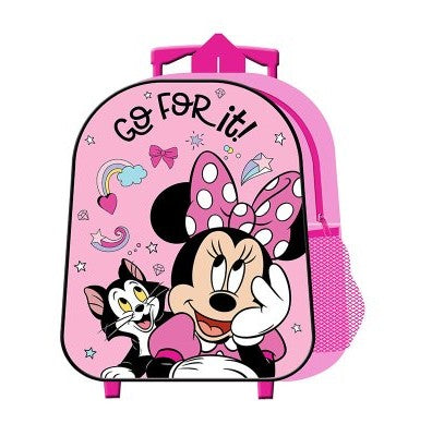 Mochila infantil Minnie Mouse Disney con trolley 26x31x10cm