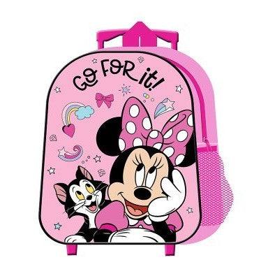 Mochila infantil Minnie Mouse Disney con trolley 26x31x10cm