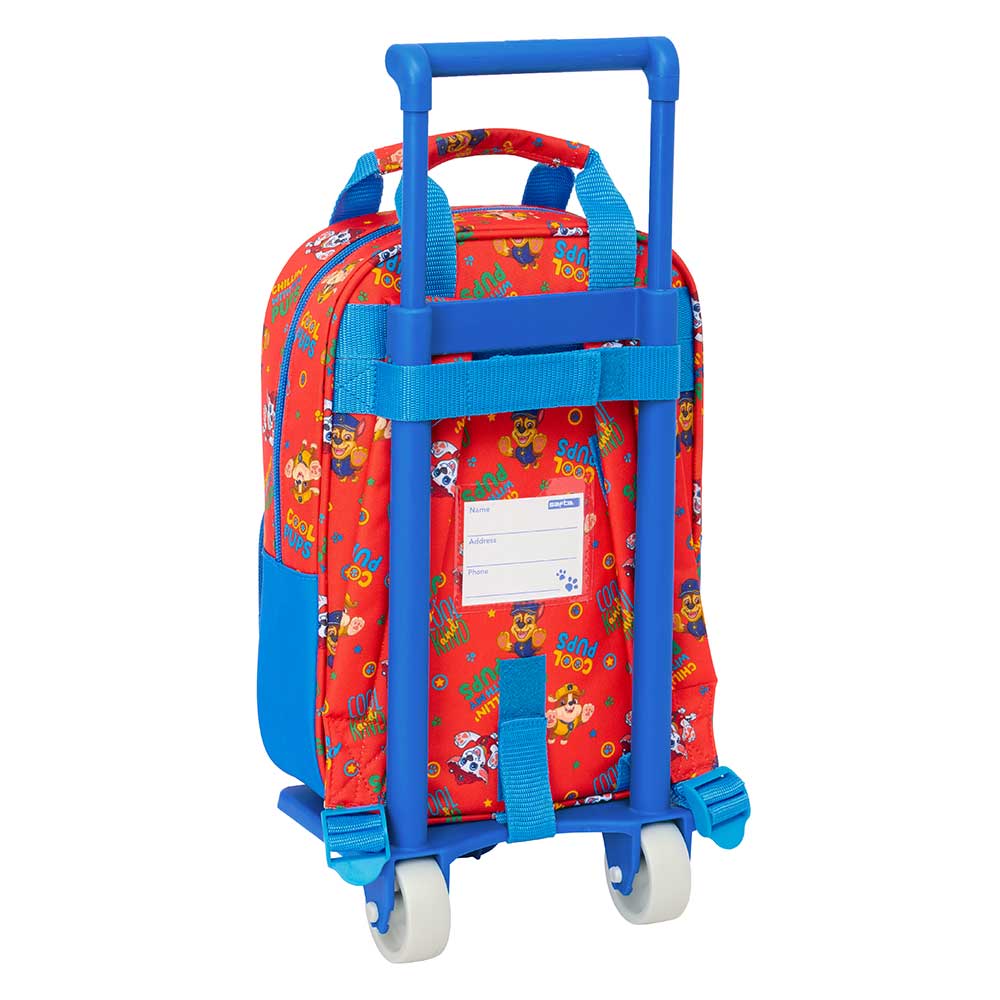 Mochila con carro Patrulla canina "Cool" con asas 20x28x8cm