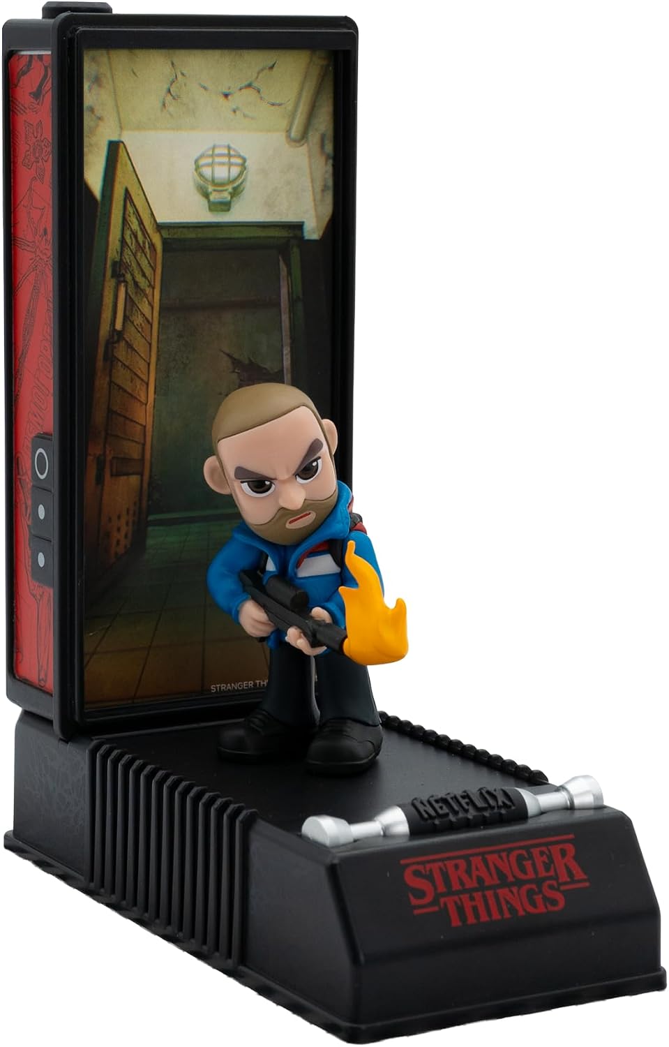 Figura sorpresa Stranger Things en cápsula con forma de Walkie Talkie 16x7,6x6,4cm