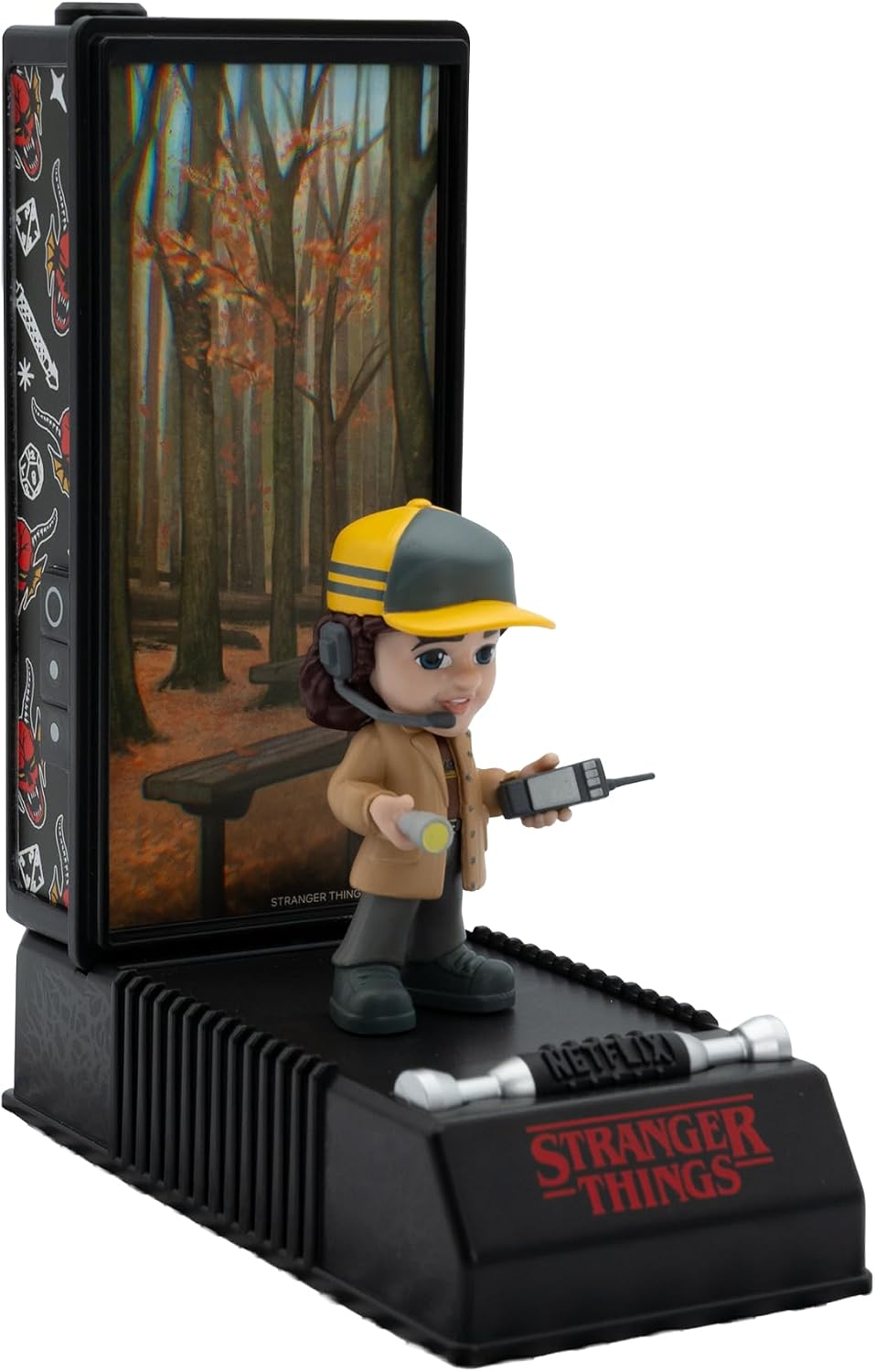 Figura sorpresa Stranger Things en cápsula con forma de Walkie Talkie 16x7,6x6,4cm