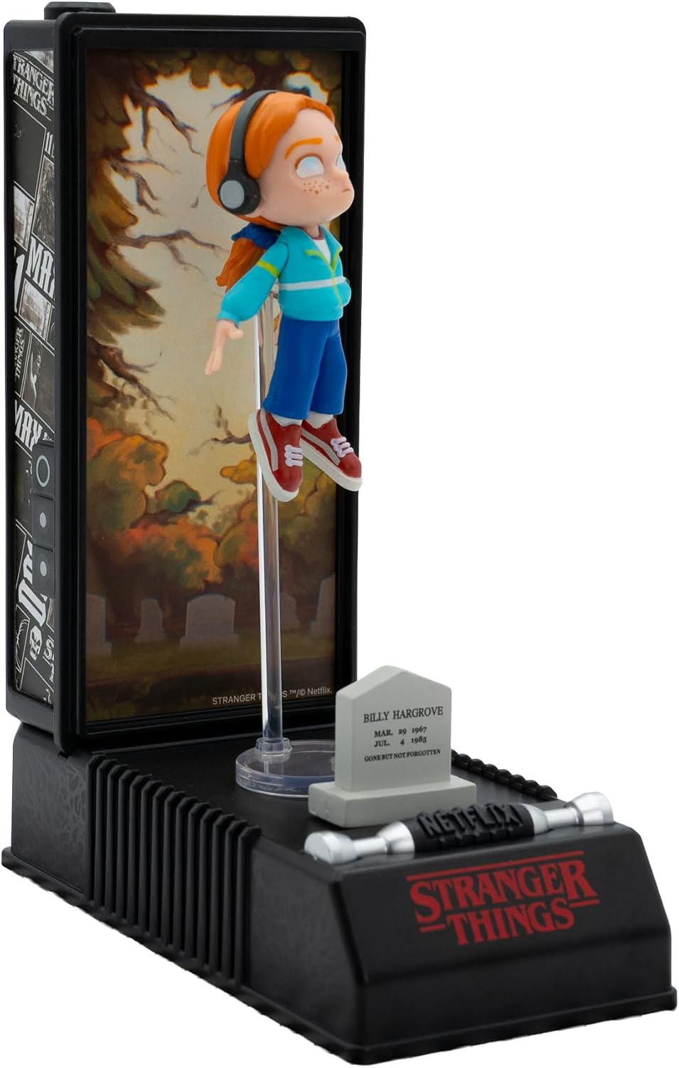 Figura sorpresa Stranger Things en cápsula con forma de Walkie Talkie 16x7,6x6,4cm