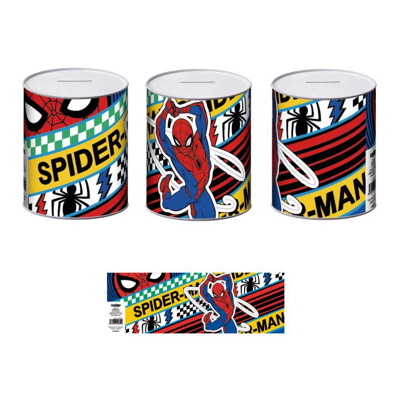 Hucha de metal Spiderman Marvel 10x10x12cm