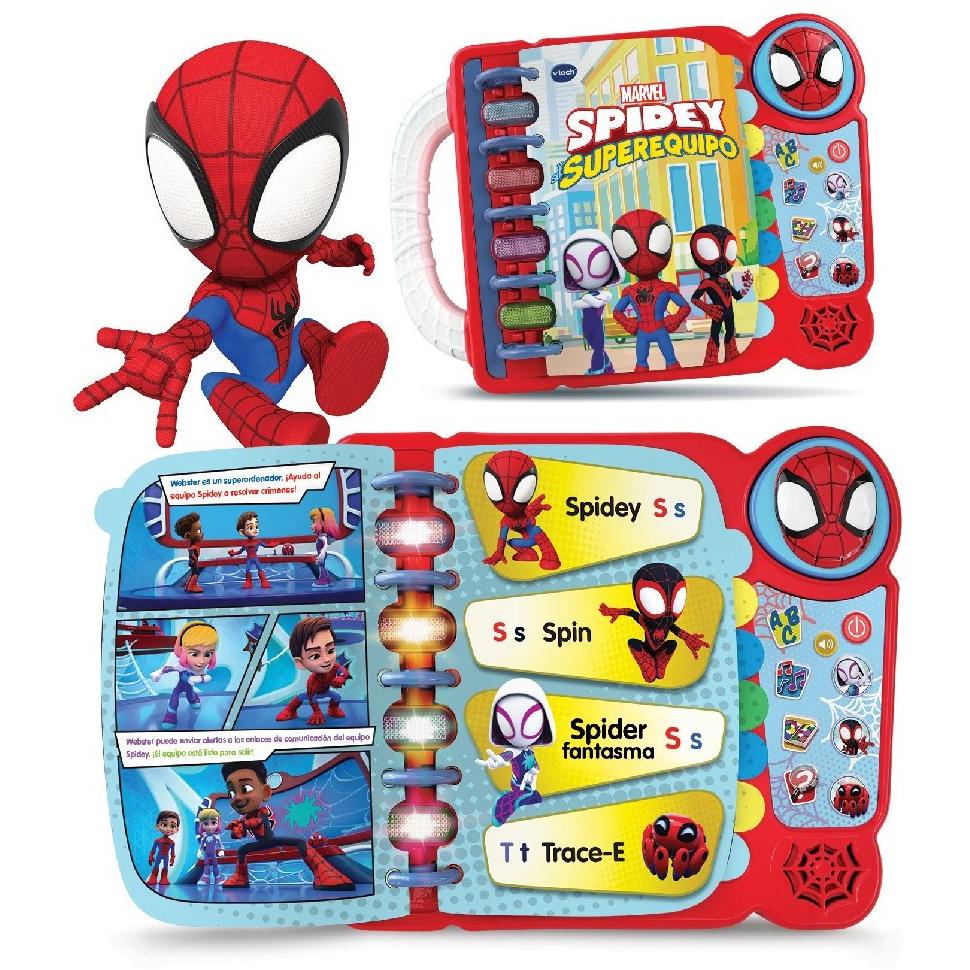 Aprendo a leer con Spidey y su equipo con 14 páginas interactivas en español
