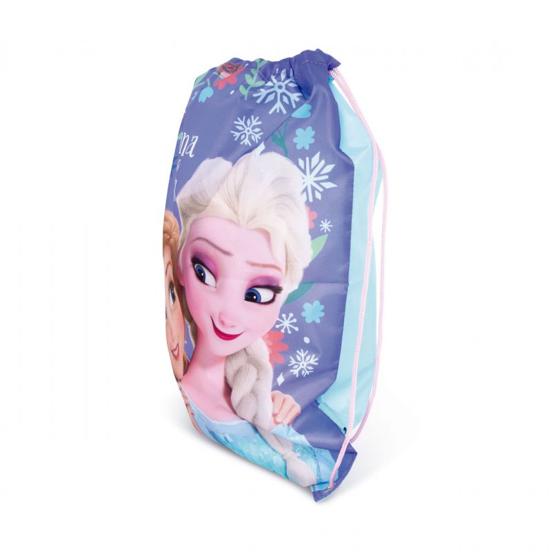 Bolsa gym saco de cuerdas Frozen Anna y Elsa Disney de 33x44cm