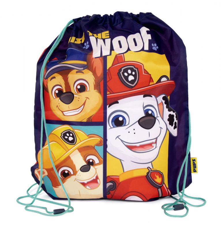 Bolsa gym saco de cuerdas Patrulla canina de 33x44cm