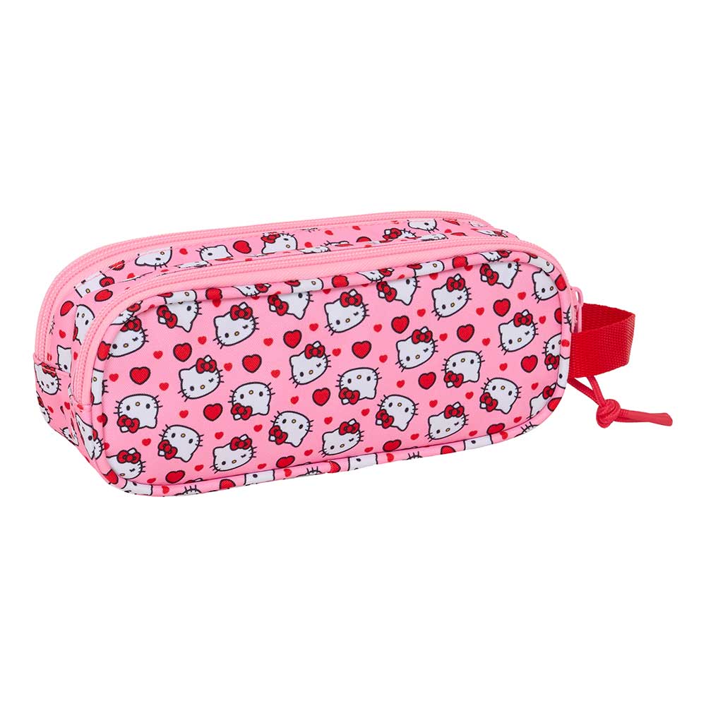 Estuche portatodo doble Hello Kitty 21x6x8cm