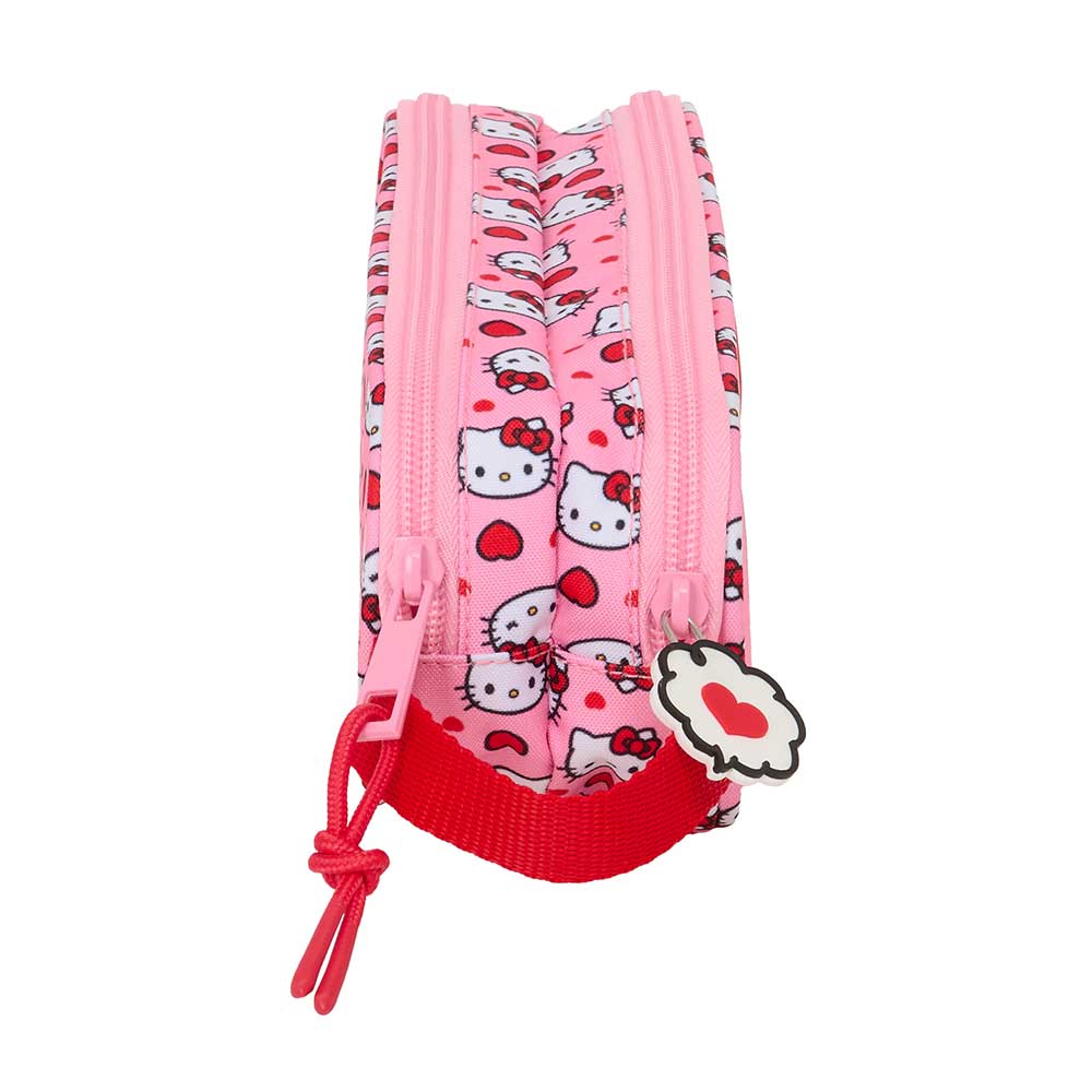 Estuche portatodo doble Hello Kitty 21x6x8cm