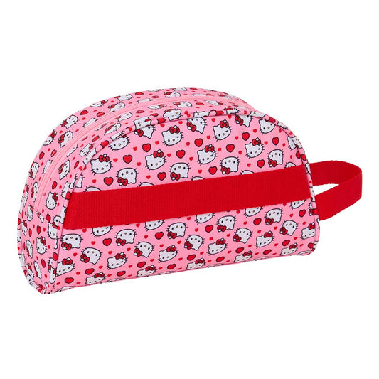Neceser escolar con asa Hello Kitty adaptable a carro, 26x16X9cm