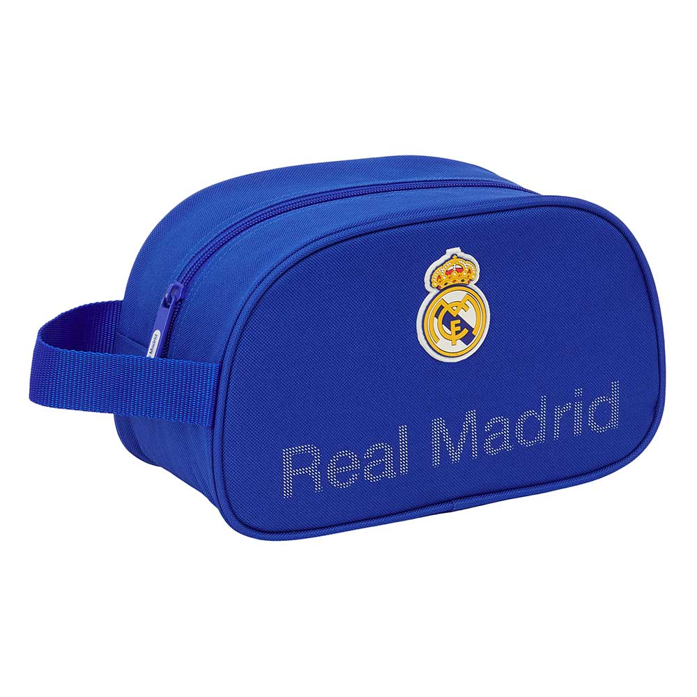 Neceser escolar con asa Real Madrid azul 26x12x15cm