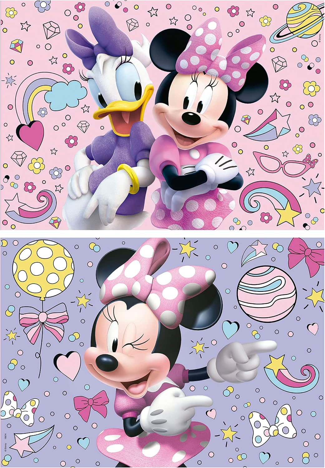 2 Puzzles Minnie Mouse de 48 piezas en caja