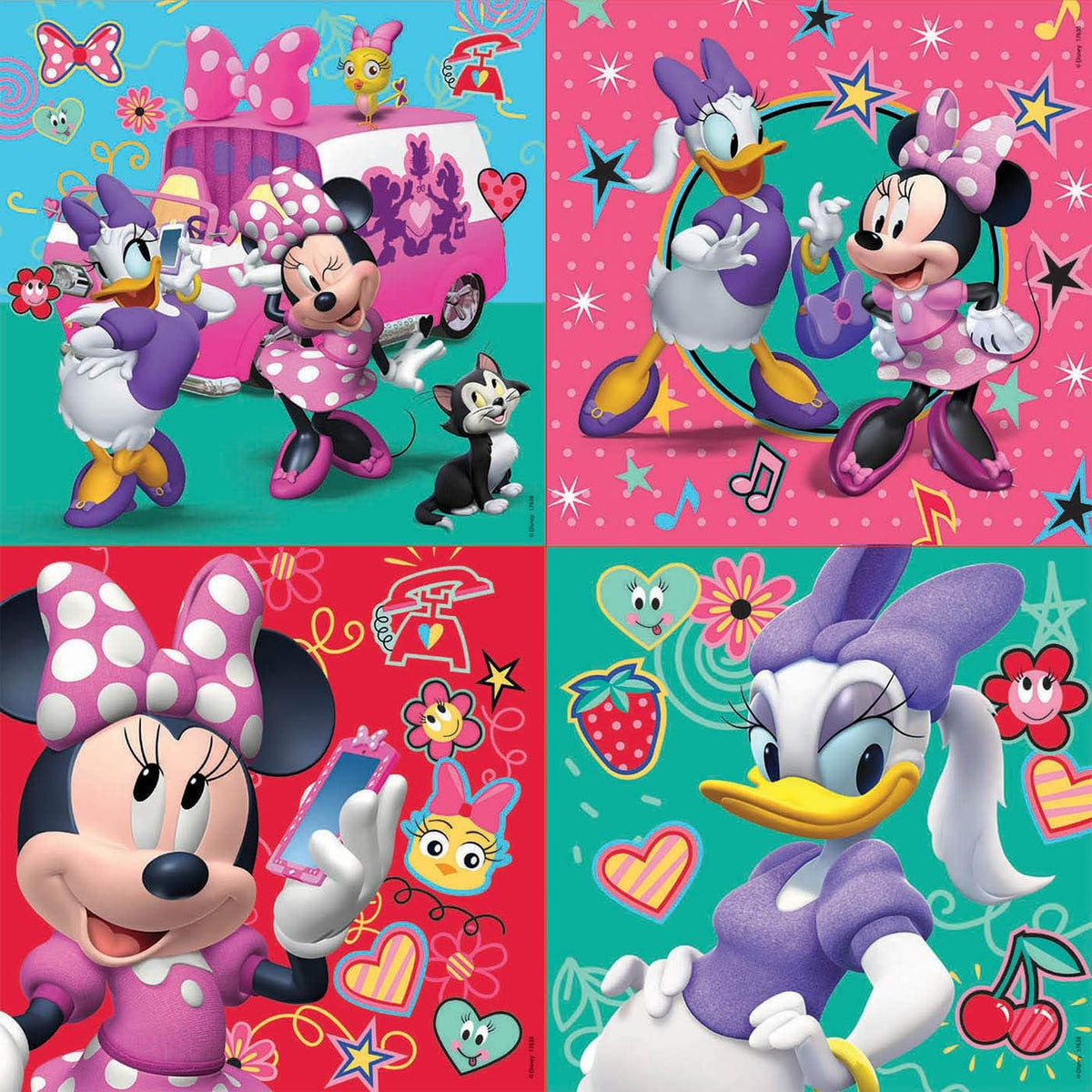 Puzzles progresivos 12-16-20-25 piezas Minnie Mouse en maletín