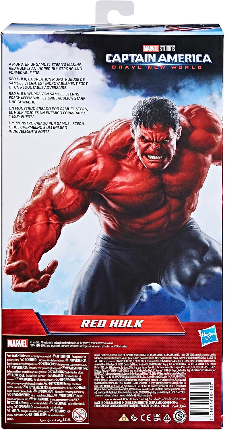 Figura Hulk Rojo 30 cm de Capitan America Titan