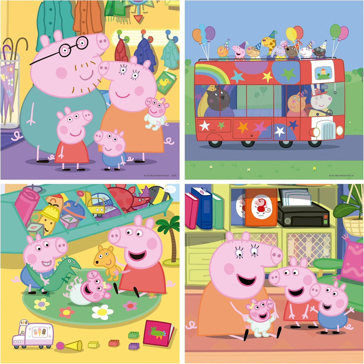 Puzzles progresivos 6-9-12-16 piezas Peppa Pig en maletín