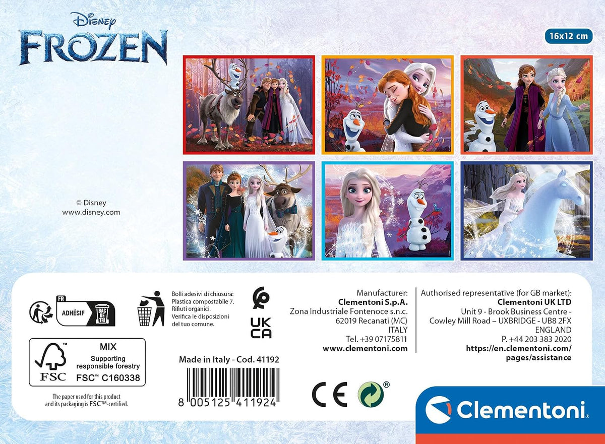 Puzzle infantil Frozen con 12 cubos 12,7x16,7x4,5cm