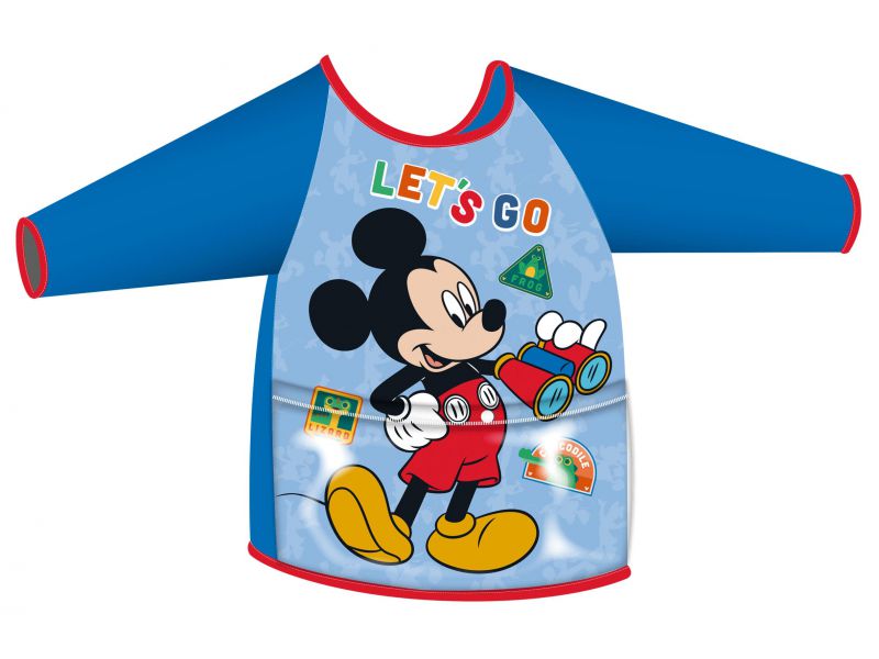 Delantal con mangas y bolsillo Mickey Mouse talla 2-4 años
