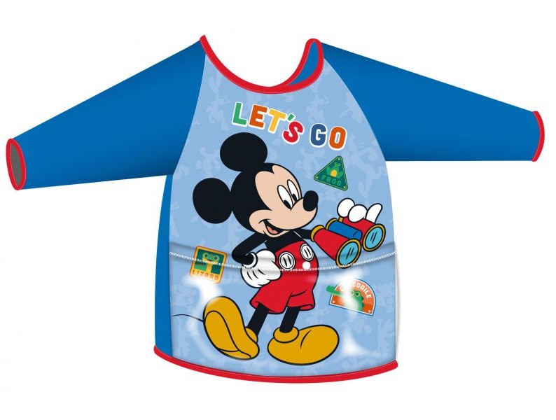 Delantal con mangas y bolsillo Mickey Mouse talla 2-4 años
