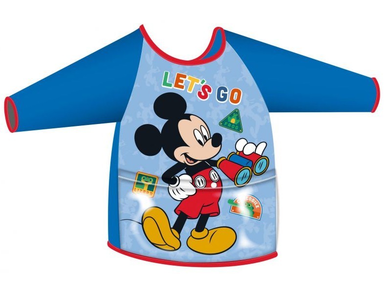 Delantal con mangas y bolsillo Mickey Mouse talla 2-4 años