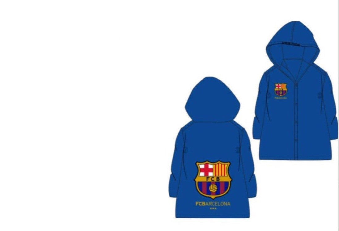 Poncho chubasquero FC Barcelona azul flojo niños 110/116cm
