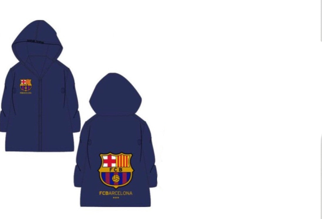 Poncho chubasquero FC Barcelona azul oscuro niños 110/116cm