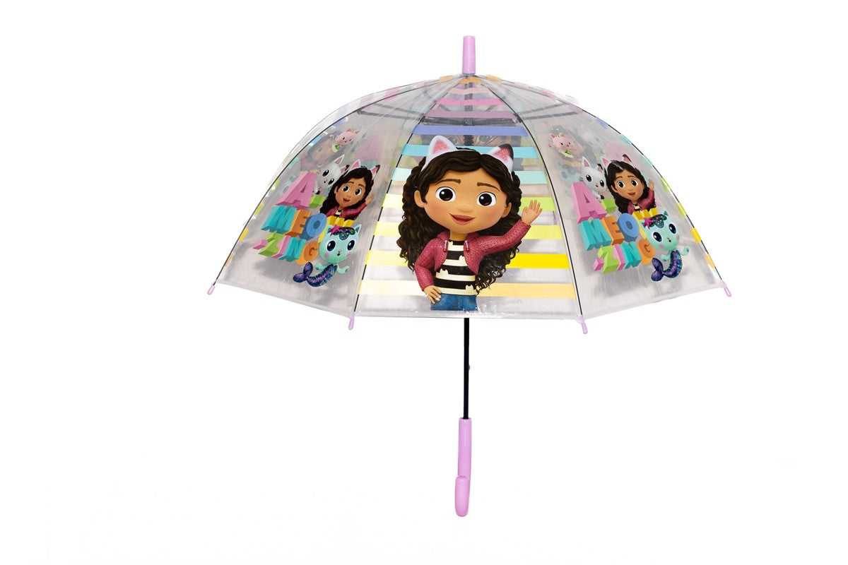 Paraguas de Gabby´s Dollhouse transparente automático