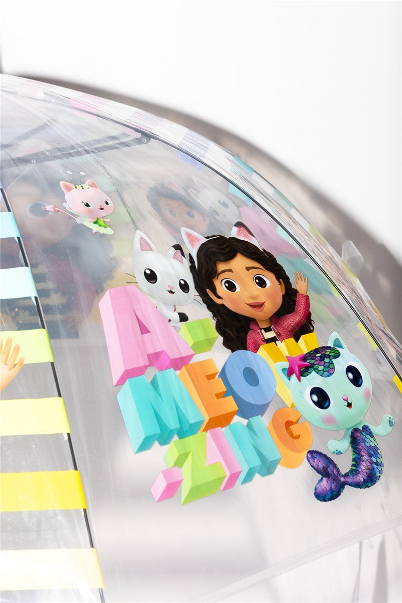 Paraguas de Gabby´s Dollhouse transparente automático