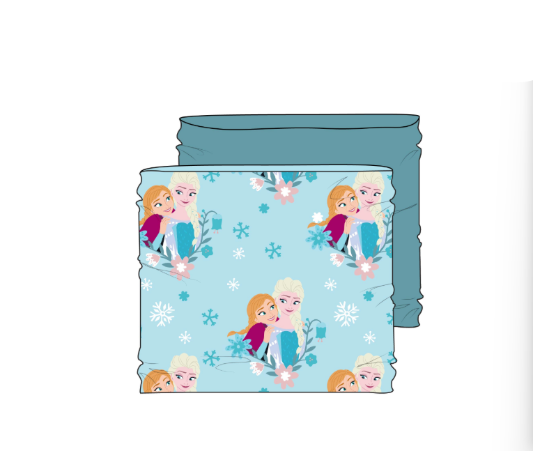 Braga de cuello coralina Frozen Anna y Elsa