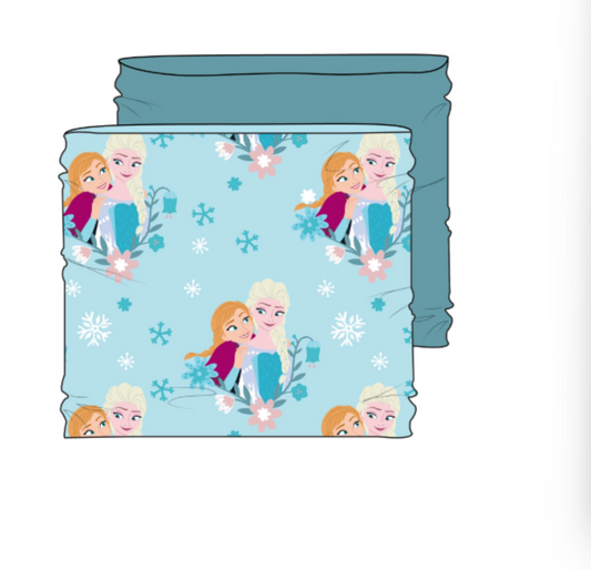 Braga de cuello coralina Frozen Anna y Elsa
