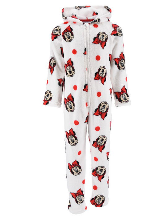 Mono pijama Minnie Mouse blanco 8 años
