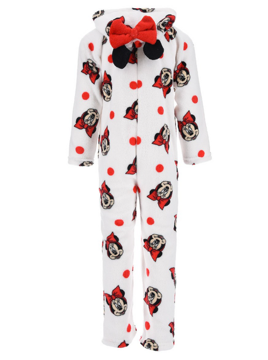Mono pijama Minnie Mouse blanco 8 años