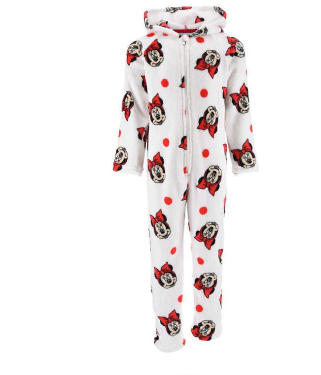 Mono pijama Minnie Mouse blanco 8 años