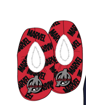 Pantuflas antideslizante Marvel Avengers rojo 31/34