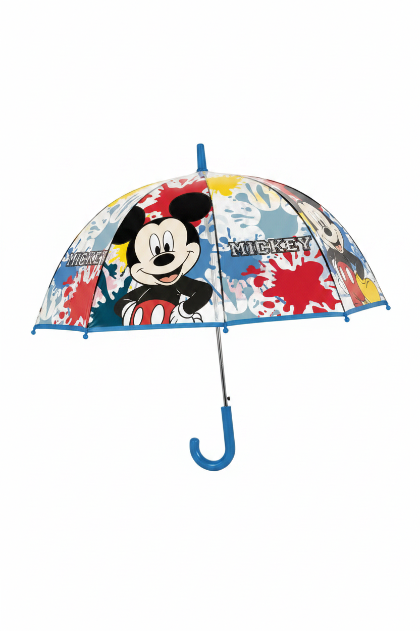 Paraguas de Mickey Mouse colores campana automático