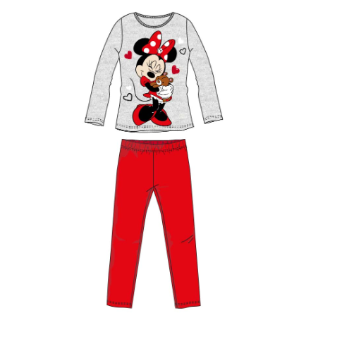 Pijama infantil largo Minnie Mouse algodón talla 8 años (128cm)