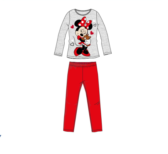 Pijama infantil largo Minnie Mouse algodón talla 6 años (116cm)