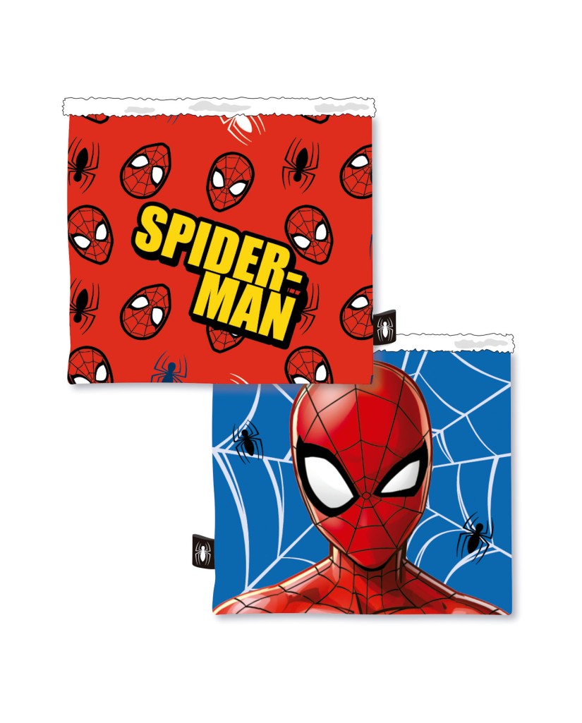 Braga de cuello infantil coralina Spiderman Marvel rojo y azul