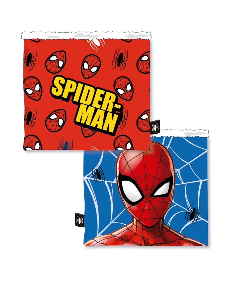 Braga de cuello infantil coralina Spiderman Marvel rojo y azul