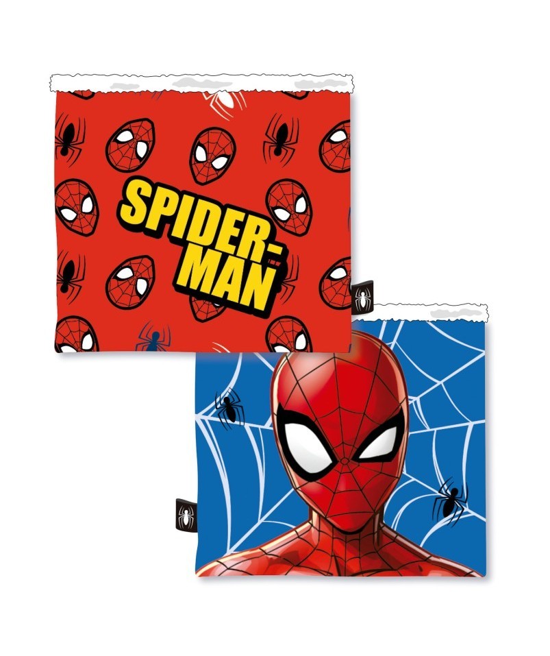 Braga de cuello infantil coralina Spiderman Marvel rojo y azul
