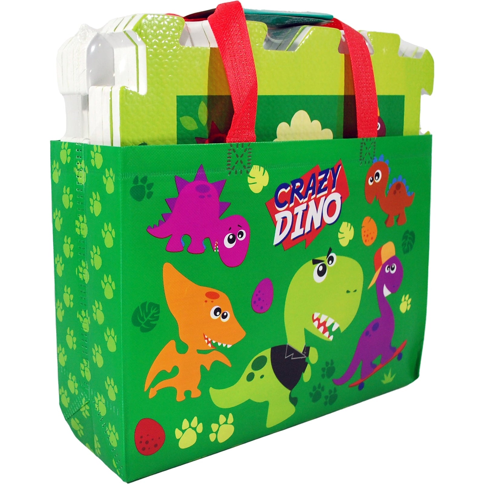 Alfombra Puzzle goma eva 9PZS c/bolsa CRAZY DINO - infantil