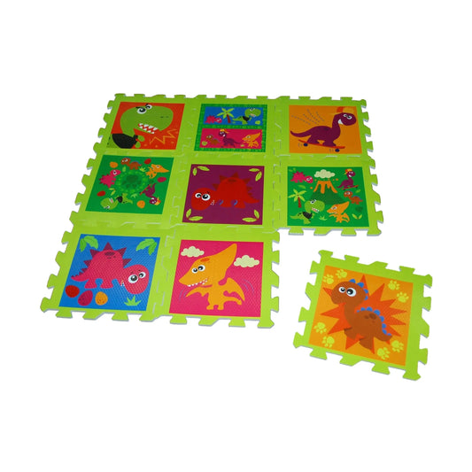 Alfombra Puzzle goma eva 9PZS c/bolsa CRAZY DINO - infantil