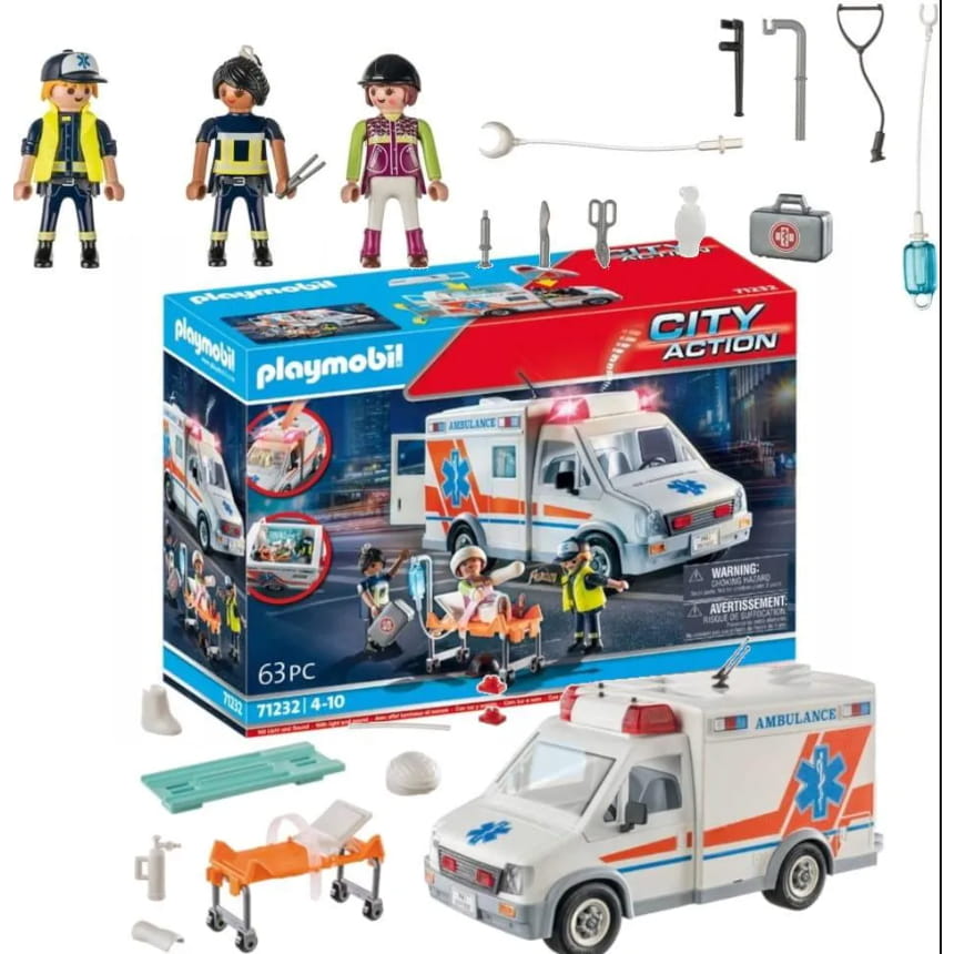 Ambulancia Playmobil City Action 71232 - Juguete