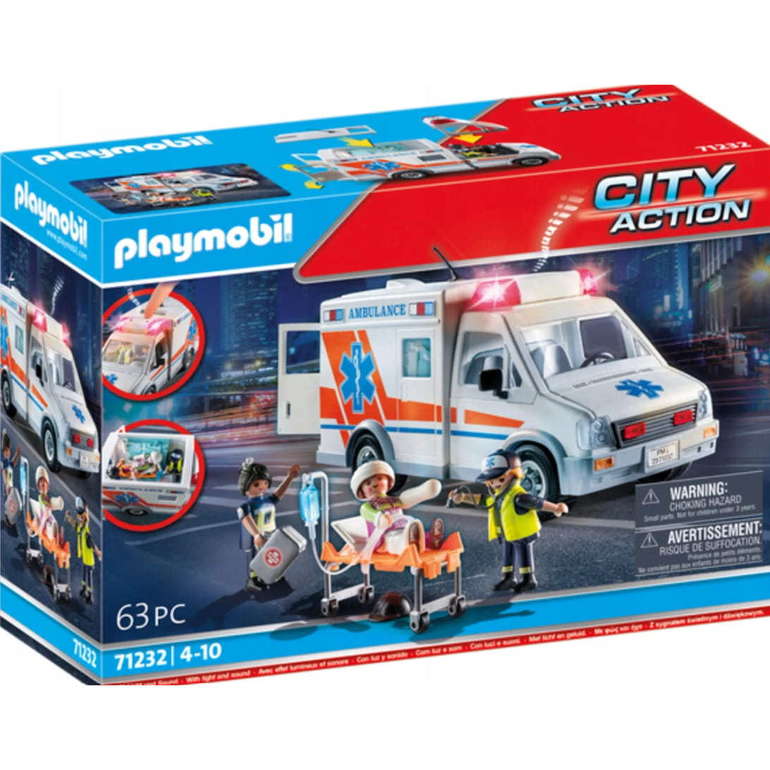 Ambulancia Playmobil City Action 71232 - Juguete